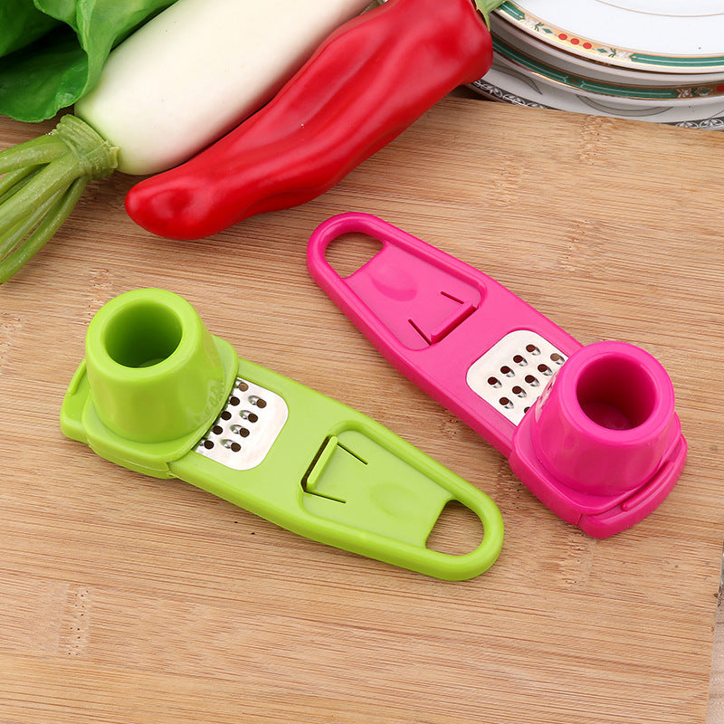 Manual Garlic Masher & Seasoning Grinder – Handheld Kitchen Tool for Spices, Herbs & Garlic
