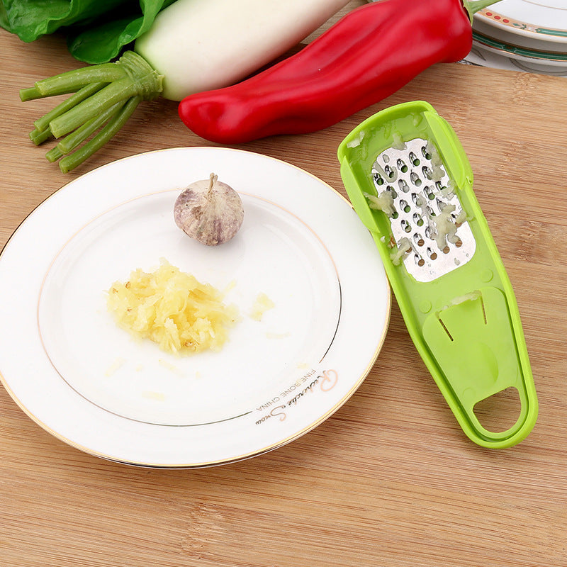 Manual Garlic Masher & Seasoning Grinder – Handheld Kitchen Tool for Spices, Herbs & Garlic