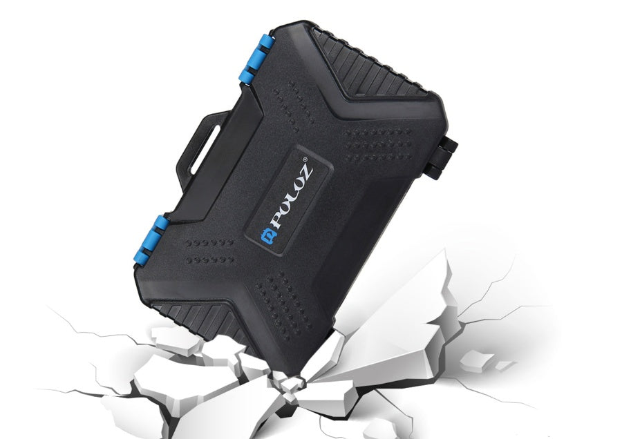 Water-Resistant Memory Card Case – Compact Organizer for CF, SD, TF, SIM, and Nano Cards with Card Pin