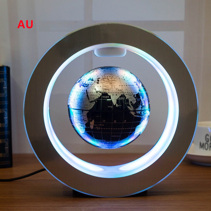 Round LED World Map Floating Globe – Magnetic Levitation Light | Anti-Gravity Desk Decor