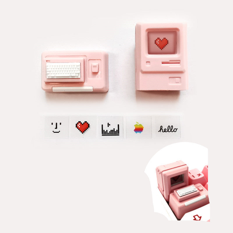 Retro Styling Mechanical Keyboard – Transparent Design