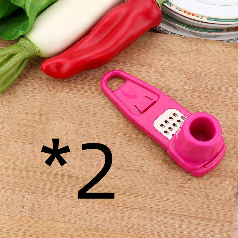Manual Garlic Masher & Seasoning Grinder – Handheld Kitchen Tool for Spices, Herbs & Garlic