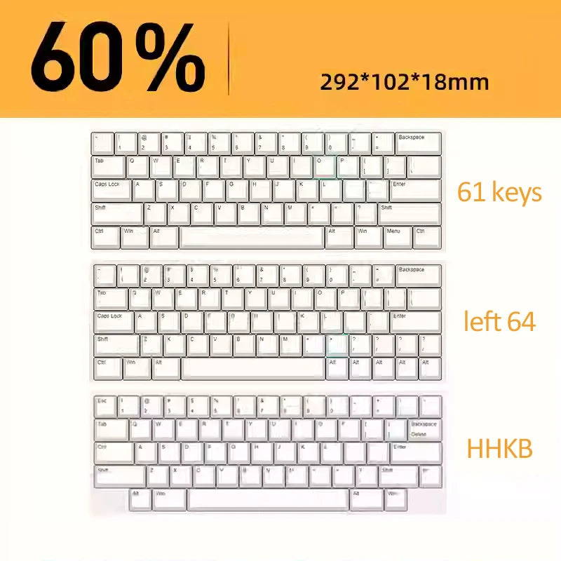 Acrylic Mechanical Keyboard Dust Cover – Fits 60%, 65%, 87, 96, 104 Key Layouts – Compatible with Wooting, ROG Azoth, IKKI – Hot Bent Protective Shell