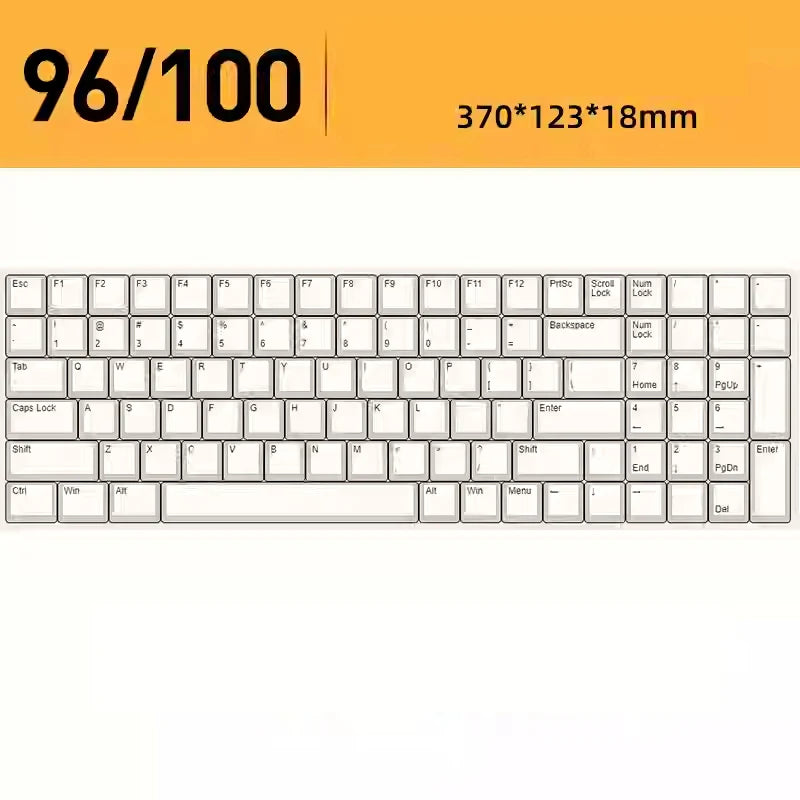 Acrylic Mechanical Keyboard Dust Cover – Fits 60%, 65%, 87, 96, 104 Key Layouts – Compatible with Wooting, ROG Azoth, IKKI – Hot Bent Protective Shell