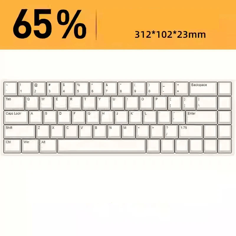 Acrylic Mechanical Keyboard Dust Cover – Fits 60%, 65%, 87, 96, 104 Key Layouts – Compatible with Wooting, ROG Azoth, IKKI – Hot Bent Protective Shell