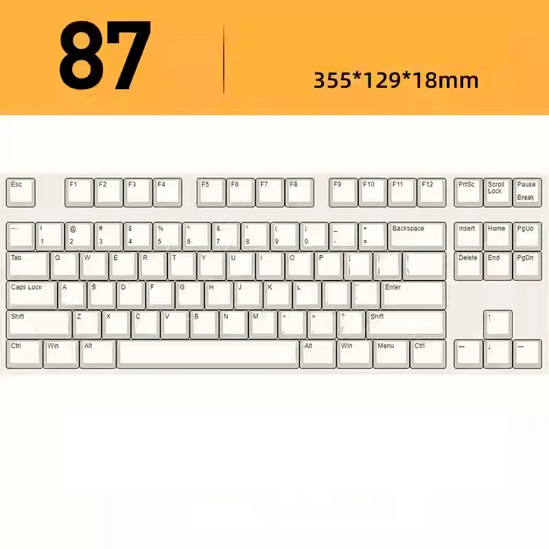 Acrylic Mechanical Keyboard Dust Cover – Fits 60%, 65%, 87, 96, 104 Key Layouts – Compatible with Wooting, ROG Azoth, IKKI – Hot Bent Protective Shell