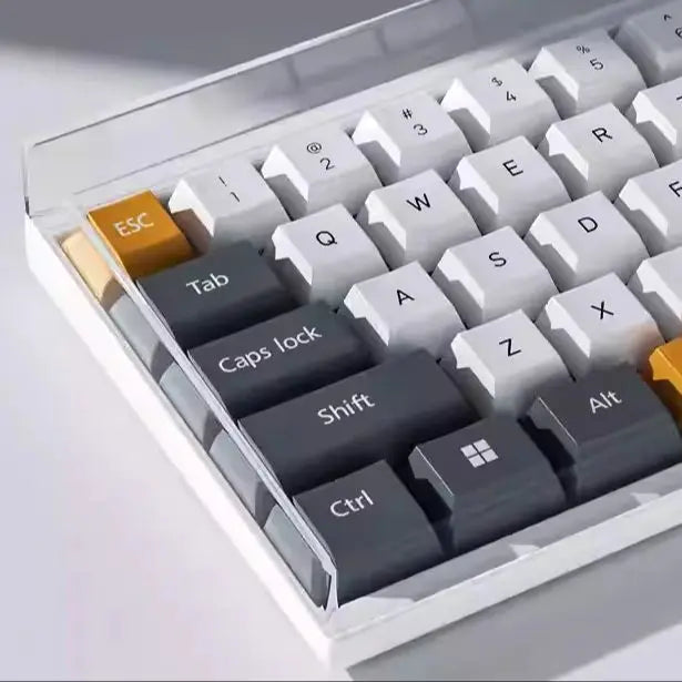 Acrylic Mechanical Keyboard Dust Cover – Fits 60%, 65%, 87, 96, 104 Key Layouts – Compatible with Wooting, ROG Azoth, IKKI – Hot Bent Protective Shell