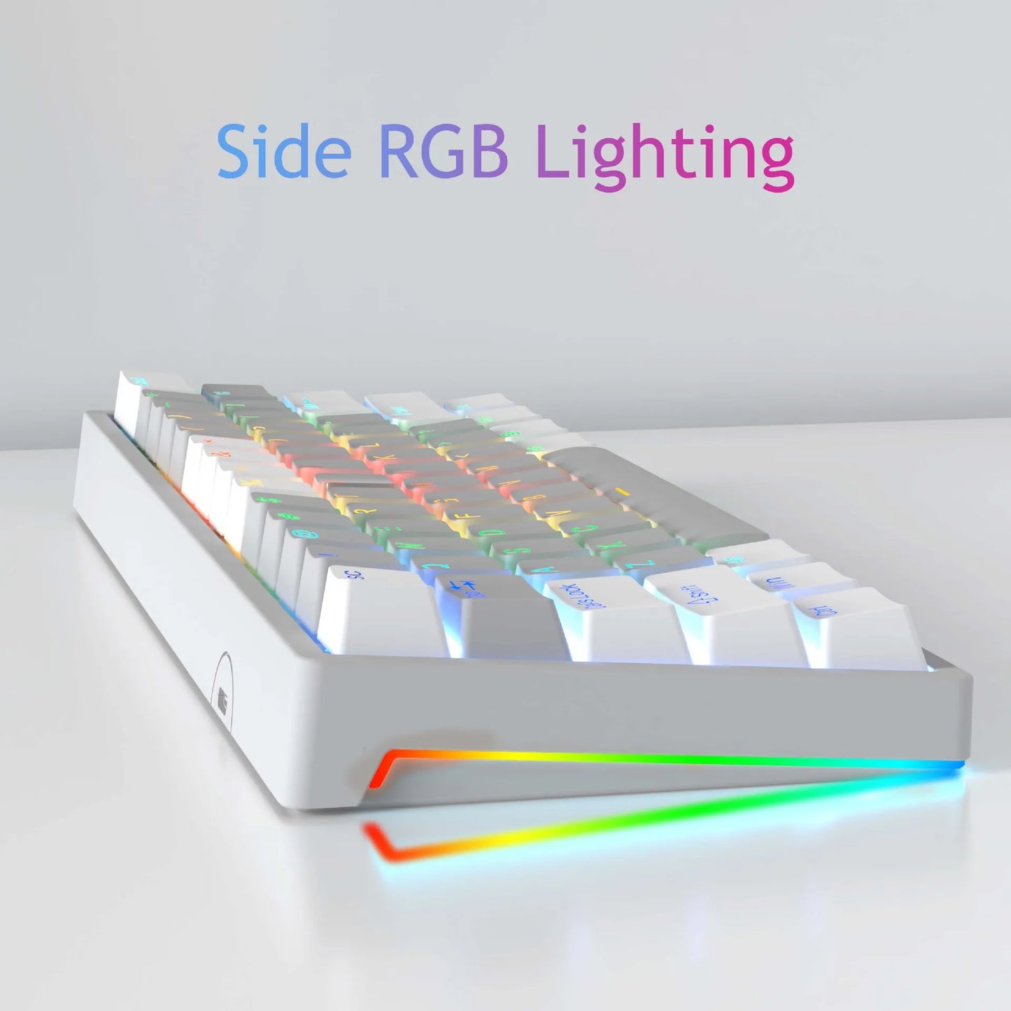 AULA F3261 RGB Mini Mechanical Gaming Keyboard – 61 Keys, Red Switch, USB-C Wired, Mac/Windows Compatible