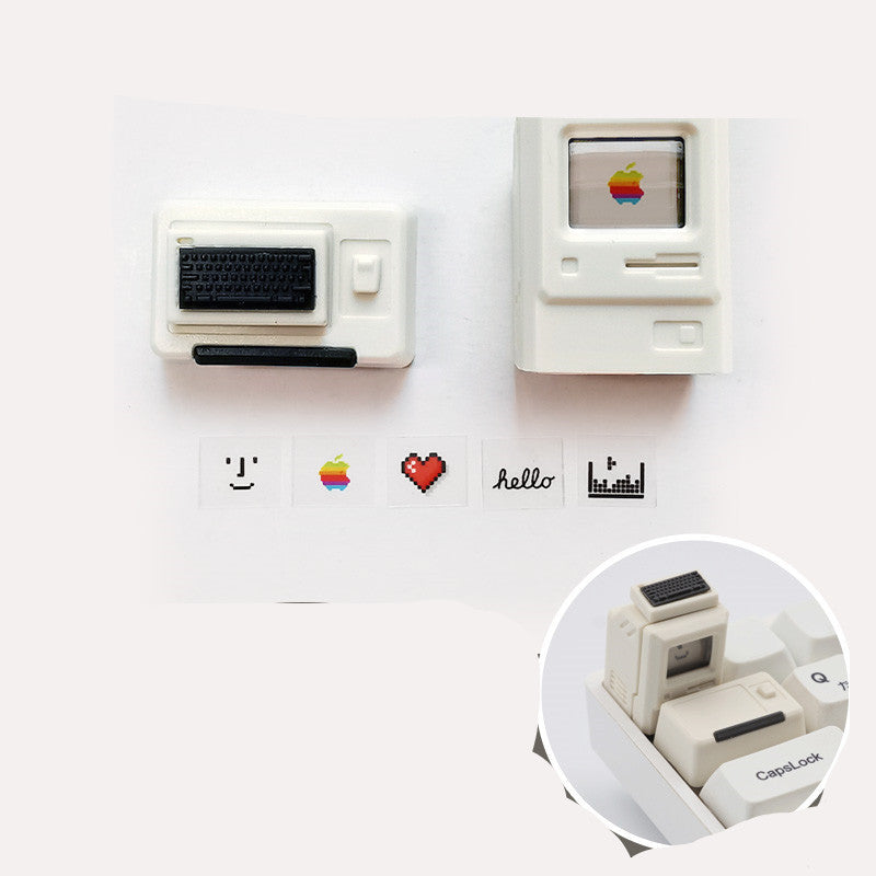 Retro Styling Mechanical Keyboard – Transparent Design