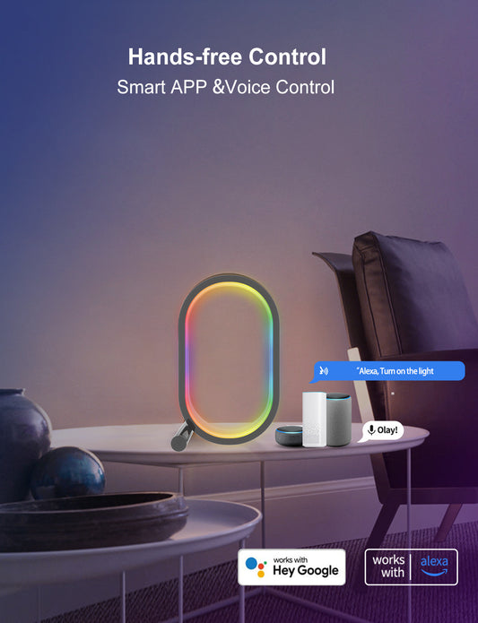Smart RGB Ambience Light – App & Remote Controlled Mood Lamp for Gaming, Bedroom, Desk & Home Decor