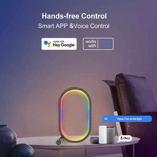 Smart RGB Ambience Light – App & Remote Controlled Mood Lamp for Gaming, Bedroom, Desk & Home Decor