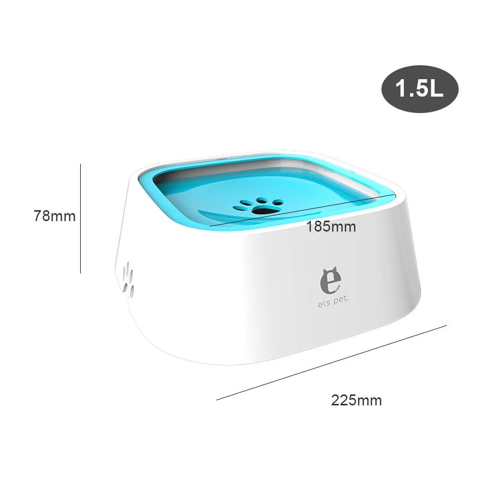 1.5L Dog ABS Plastic Drinking Water Floating Bowl Non-Wetting Mouth Cat Bowl Without Spill Drinking Water Dispenser Dog Bowl - Roy's Superstore