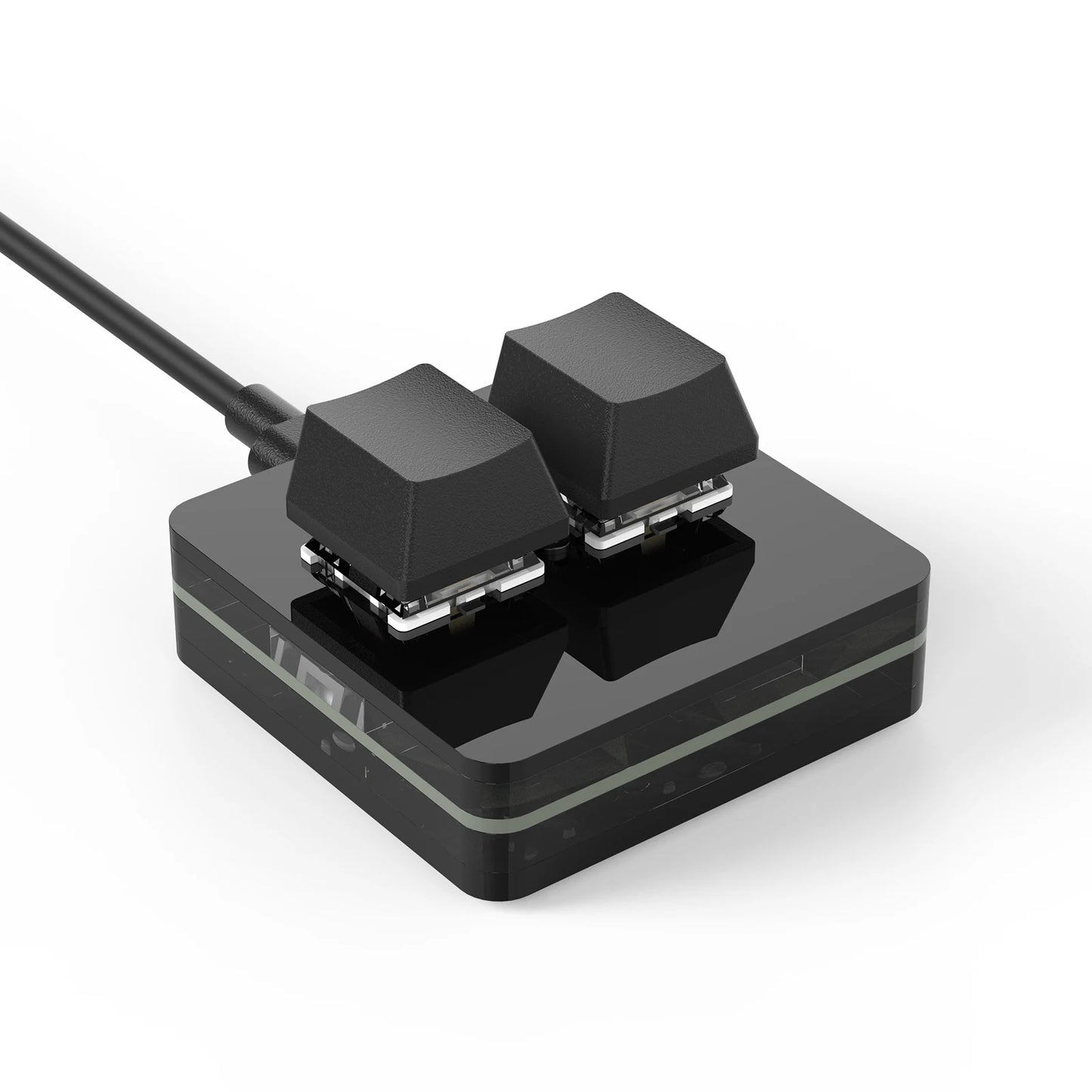 "RGB Macropad Mini Keyboard – 3 Keys & Custom Knob | Hot-Swappable Red Switches for Gaming, Photoshop, Streaming"
